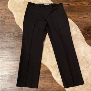 Ralph Lauren Flat Front Black Slacks